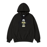25SS HEART ALIEN HOODIE BLACK