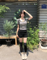 ウィーク バンディング コットン ショーツ
