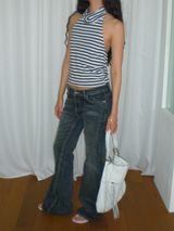 Devon low boots cut jeans