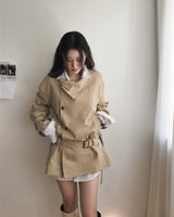 ブロンズハイ&バックルトレンチハーフCT (belt SET)