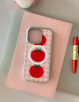 [MADE]トマトケチャップ シルバーエポキシ MagSafe対応 iPhoneケース