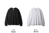 26FW★ ダブル コットン ヘンリー ネック ロング スリーブ Tシャツ