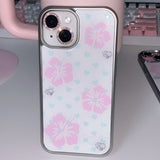Aloha gal phone case (mint) - silver epoxy