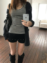Stud folding shorts