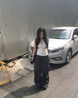 Nylon string cargo pants