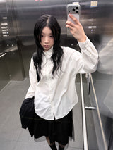 GLOSSY LOOSE SHIRT
