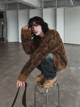 Referred Wool Round Cardigan