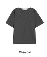ルーブルカットオフUネックTシャツ