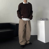 TR2511 Cotton Curved Wide Pants (3 colors)