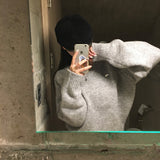 [BELLIDE MADE] Kinsha, mohair V-neck loose fit knit