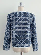 Mondel Cannage Color Matching Tweed Jacket