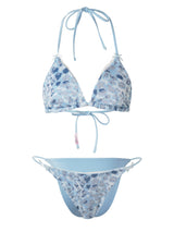REVERSIBLE TRIANGLE BIKINI (SODA BLUE/LEOPARD)