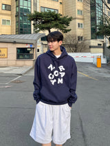 Alphabet embroidered Hooded