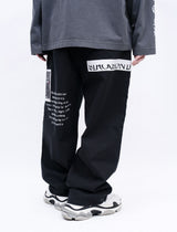 BBD No Sympathy Wide Cotton Pants (Black)