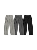 LMNリバーワンタックサイドバンディングセミワイドスラックス(3 colors)
