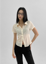 [MADE] Elsop Burton Pleats Blouse (Short-Sleeved ver.)