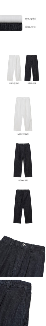 [S/S] リネンハーフバンディングパンツ(2color)