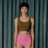 ITALIAN CRINKLE HIGH WAIST BIKINI SET UP