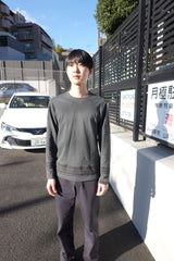 saros ヴィンテージ長袖Tシャツ - チャコール(2)