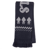 TROLLS JACQUARD KNIT MUFFLER - NAVY