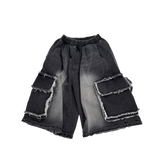 カットオフ ビッグ ポケットショーツ