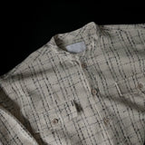 CR Bone Burton Tweed Checkered Round Shirt Jacket (2 colors)
