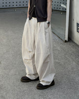 Aven Linen Two-Tuck Wide Pants