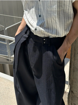 [S/S] Multi stripe half shirts(2color)