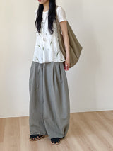 Tencel Round Short Sleeve T-shirt