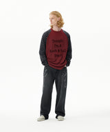 ROCK STAR RAGLAN STRIPE LS TEE