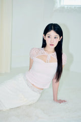 Angel bloom skirt (Cream) 