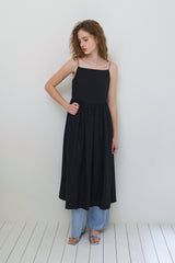 Summer tie dress_black