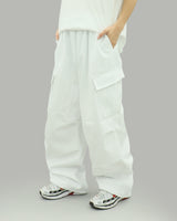 Kota Cargo Wide Pants (White)