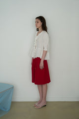 Moi ruffle blouse_ivory