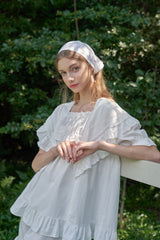 ULLALA PAJAMA Lila Short-sleeve Two-piece Ivory[24162WTSSN]