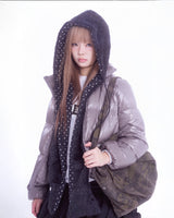Fluffy hood muffler (black)