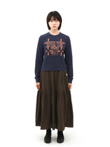 1/2 S.T.C. ライティングロゴロングスリーブ (NAVY)