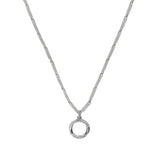 [1039] Twisted Square Necklace
