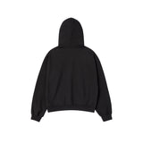 25FW WOMAN ハンドスケッチクロップフーディー ブラック