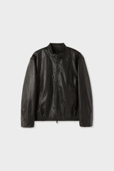 Kintz vegan leather zip-up jacket