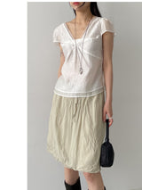 Tutti V-neck Layered Blouse