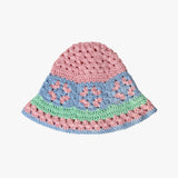 PASTEL CROCHET KNIT HAT (MIX_PINK/BLUE)