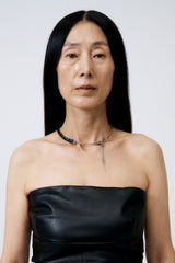 MIX TAIL NECKLACE BLACK