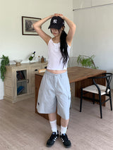 LIGHT FLAP BERMUDA SHORTS (3C)