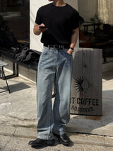 Dade incision denim pants