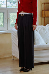 MOON NIGHT WIDE PANTS / BLACK