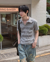 キャッシュドスリム半袖ニット