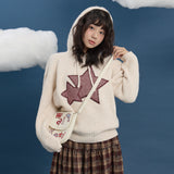Big Star Check Applique Hood Knit