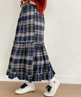 ソルベロングチェックスカート
