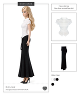 Muse drape mermaid long skirt